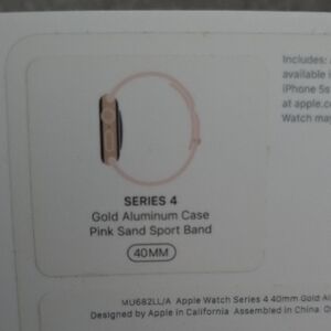 Apple Smartwatch Gold with Pink Band